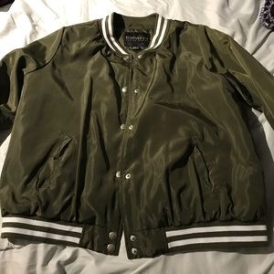 Forever 21 Olive Bomber Jacket